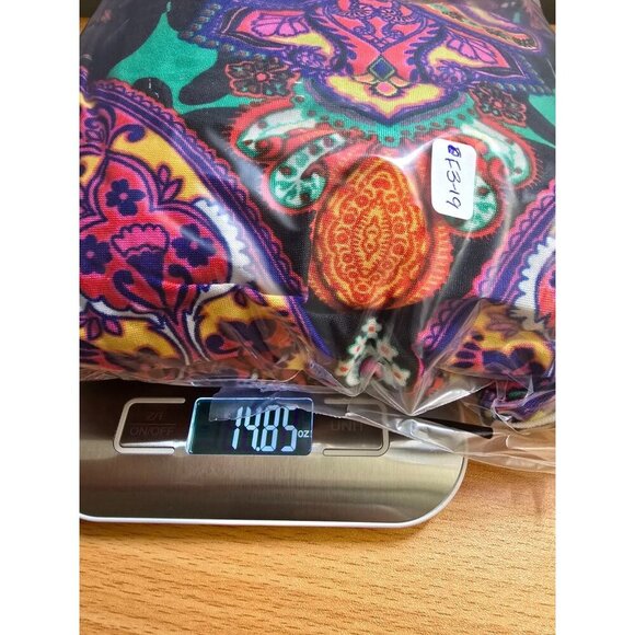 Shelby & Palmer Maxi Dress 20W Paisley Blouson Stretch Boho Pullover Tie Waist - Picture 8 of 11